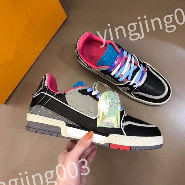 

new luxury designer men women casual shoes sneakers platform black white grey blue light mens trainers sports fashion tennis shoes size 39-4