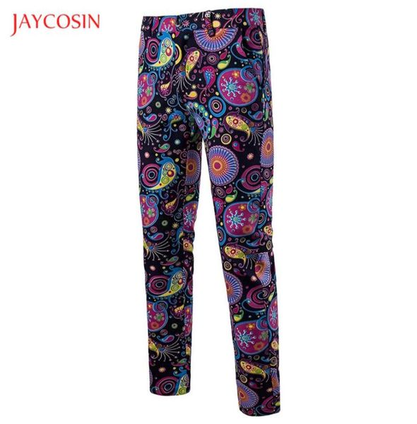 

joycosin 2019 winter men039s pants new casual fashion night club men pants smash print straight formal dress street wear2414195, Black