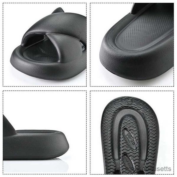 

slipper fashion girls cross slipper soft thick bottom women' slippers indoor shoes female home beach flip flops summer slippers r23081, Black;grey