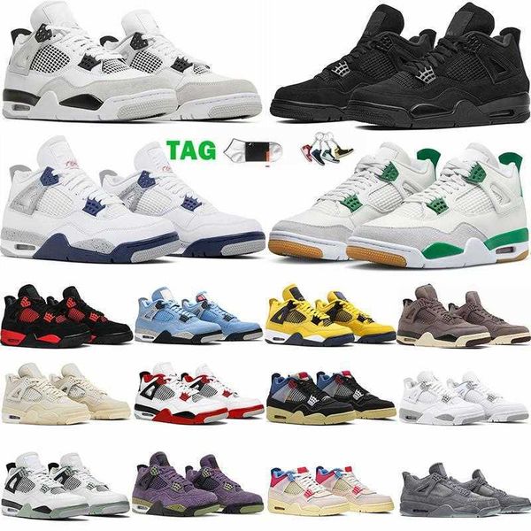 

jumpman 4 basketball shoes military black cat 4s pine green craft seafoam fire red thunder canyou purple oreo mens womens designer sneakers