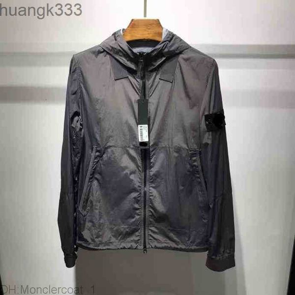 

designer mens jackets stone spring autumn coat windrunner fashion hooded hoodies island sports windbreaker casual zipper coats manr7px, Black