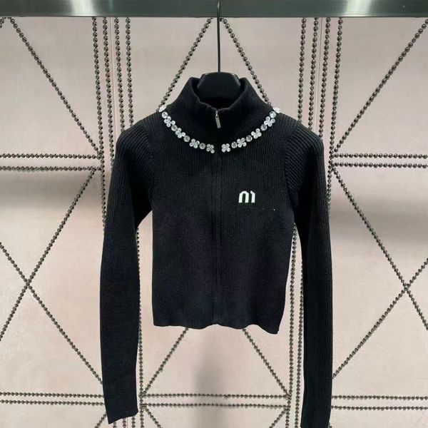 

designer ladies alphanumeric rhinestone limited edition style star loose crewneck sweater sweater top, White