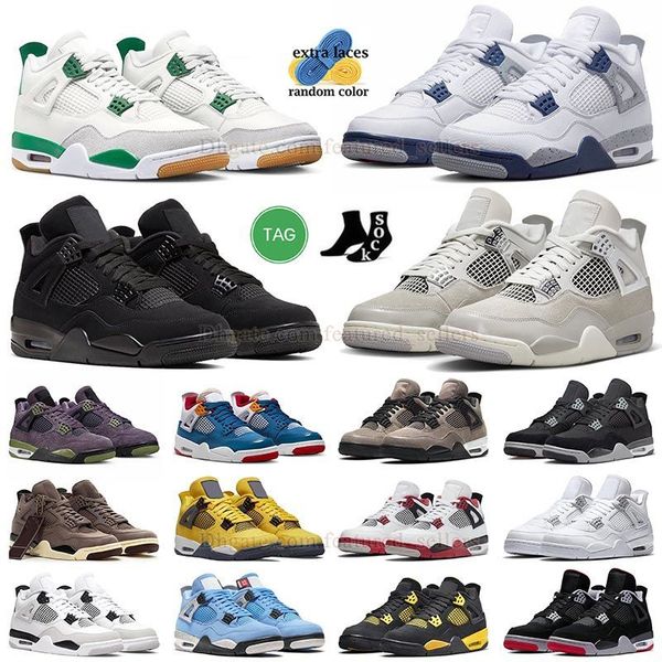 

original jumpman 4 basketball shoe black cat 4s us13 white oreo red thunder frozen moments fear pack pine green seafoam midnight navy univer
