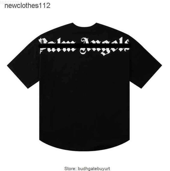 

1jzt designer of luxury tshirt brand palms angels angel t shirt pa clothing spray letter street loose oversize short sleeve spring summer ti, White;black