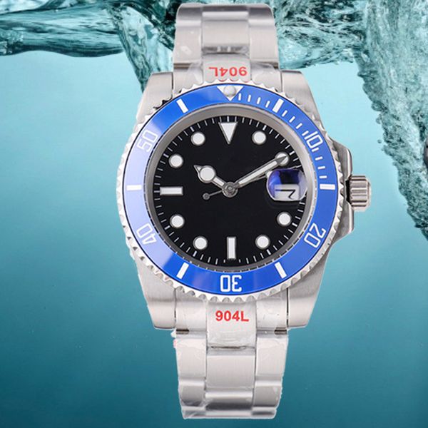 

submarine mens watch movement watches designer watches montre 41mm 904l stainless steel gliding clasp wristwatches sapphire luminous waterpr, Slivery;brown