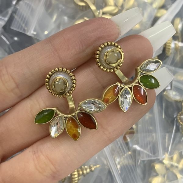 

classics quality earring luxury women studs fashion heart love stud ggity couple gifts designer jewelry engagement earrings wholesale kg1g, Golden;silver