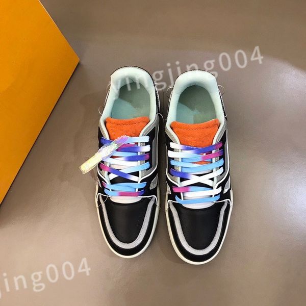 

luxury designer brand men women casual shoes track white black sneakers gomma leather trainer printed platform running shoes size 39-44 rd10