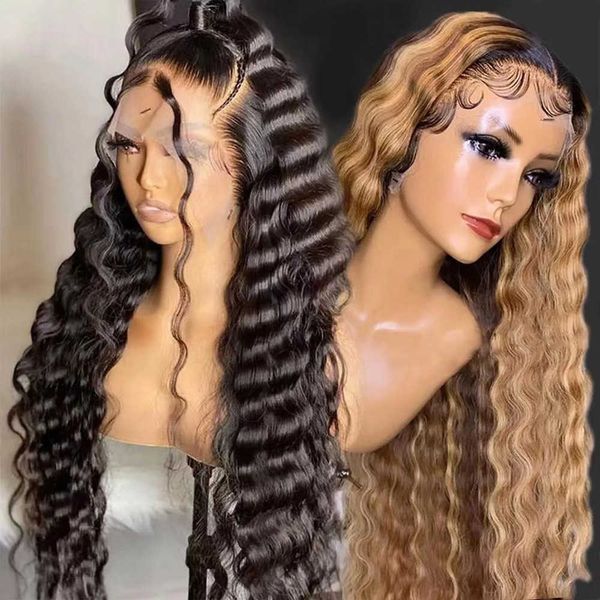 

selling wigs for women's front lace wigs 13 * 4 lace front deep wig 230816, Black