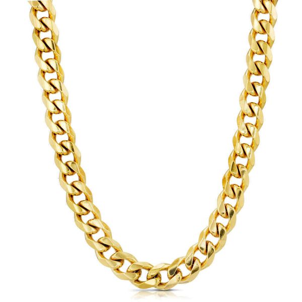 

cuban chian solid gold chain necklace customized for men wholesale jewelry, Silver