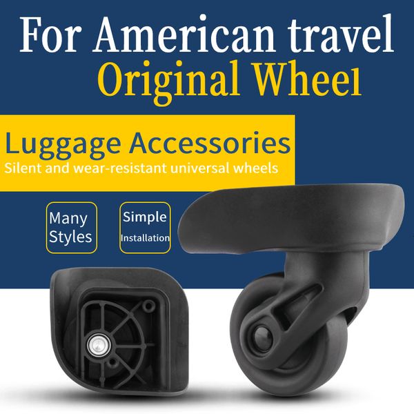 

bag parts accessories suitable for american travel 85a trolley case universal wheel american traveler 85a accessories luggage wheel jx9054 r, Black