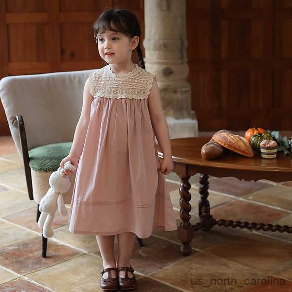 

girl's dresses 2023 summer girls' temperament sleeveless dress baby summer tank dress children's fashion princess dress r2308, Red;yellow