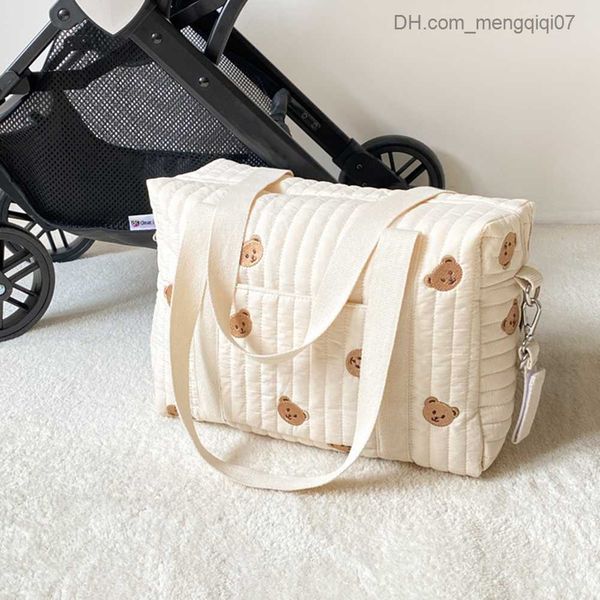 

diaper bags cotton baby sleeping bag cartoon printing mummy shoulder bag large capacity multifunctional cart outside women's travel han
