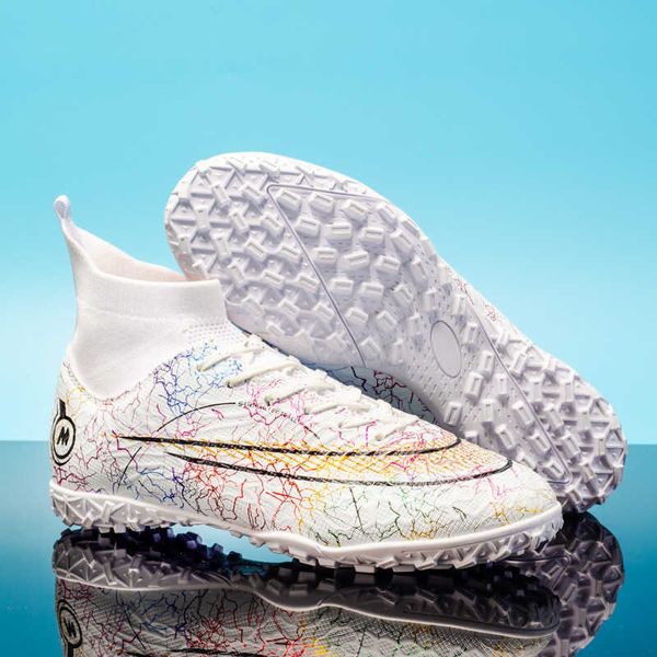 

kids new style football shoes tf ag boys girls soccer boots youth mens professional training shoes for children lightning lines
