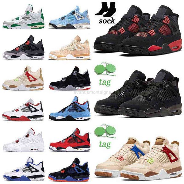 

4s men basketball shoes 4 red thunder university blue black cat shimmer motorsports infrared mens womens trainers sports sneakers walking