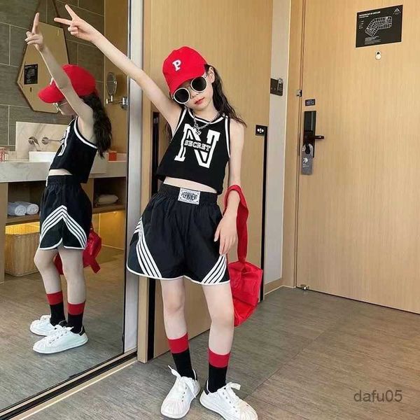 

clothing sets baby girls clothes suit summer new children t-shirt +shorts 2pc set kids girl clothes teen girls clothing r230816, White