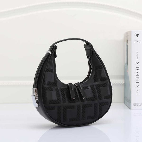 

luxury designer bag fashion embroidery letter f handbag classic adjustable women shoulder underarm bag crescent bag purse high-quality