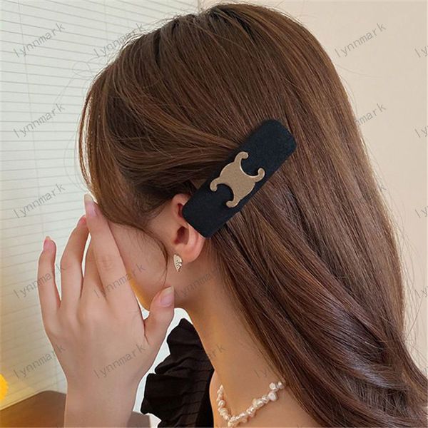

celinnn clasp headwear accessories letter luxury versatile couple womens designer headband for ladies hair clip black brand classic gold buc