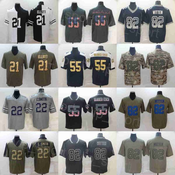 

mens football 55 leighton vander esch jerseys 21 ezekiel elliott 82 jason witten uniform goddess thanksgiving hemp grey hyphenation shadow s, Black;red