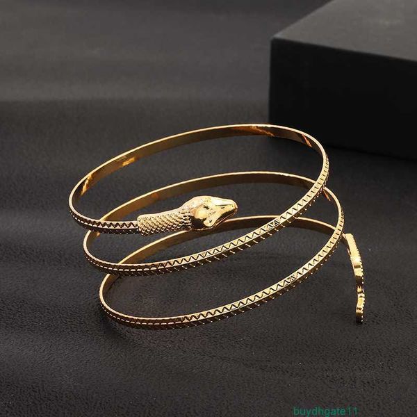 

e82o bracelet bangle bz1137 jewelry simple style fashion snake personalized popular alloy element, Black