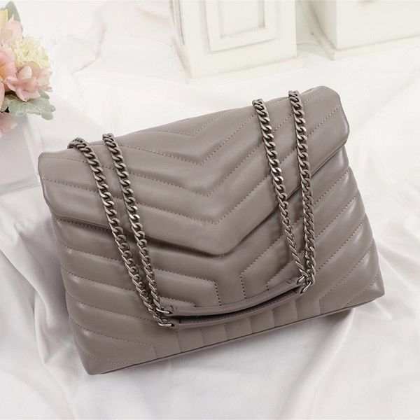 

luxurious fashion bags loulou women designer black leather shoulder bags flap chain messenger bag classic satchel crossbody purse evening cl