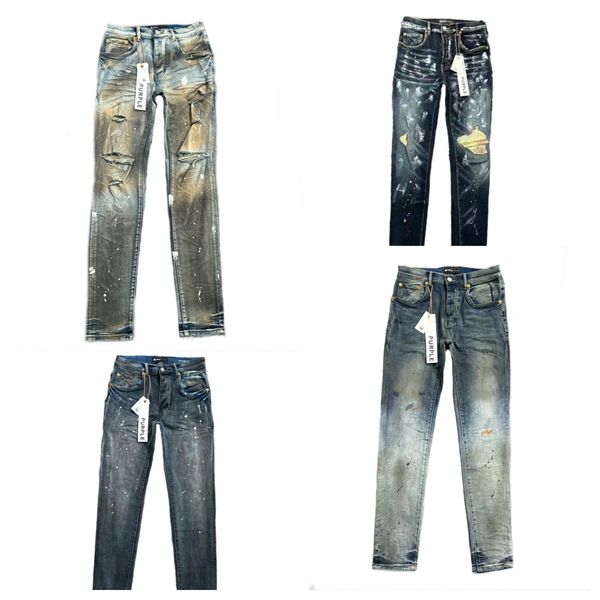 

purple jeans designer jean mens designer jeans purple jeans street trend vane ripped jeans straight regular jeans denim tears washed549, Blue