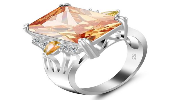 

r536 luxury purple rings jewelry female new style silver branch ring for women champagne gold crystal girl1540123, Slivery;golden