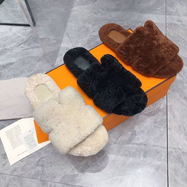 

women warm slipper sandal couple mens izmir orans cognac faux fur sandal fur slipper winter indoor box 35-45, Black