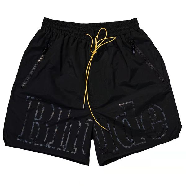 

shorts mens rhude designer short men summer quick drying breathable mesh drawstring beachwear loose sports green shorts for men quality, White;black