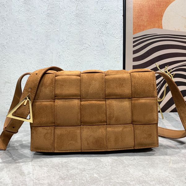 

corduroy quilted bag hand weave bag women flap bag crossbody luxury bag shoulder bags purse braided handbag tote bag lining geneuine leather