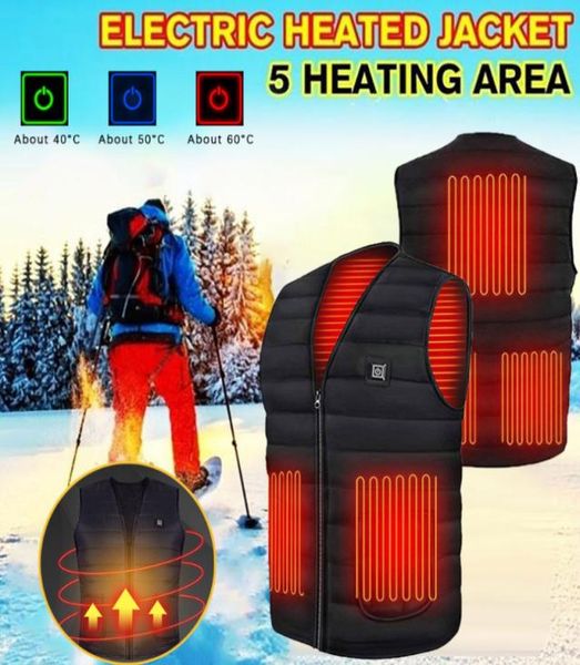 

men smart heating cotton vest usb infrared electric heating vest women outdoor flexible thermal winter warm autumn winter jacket7991942, Black;white