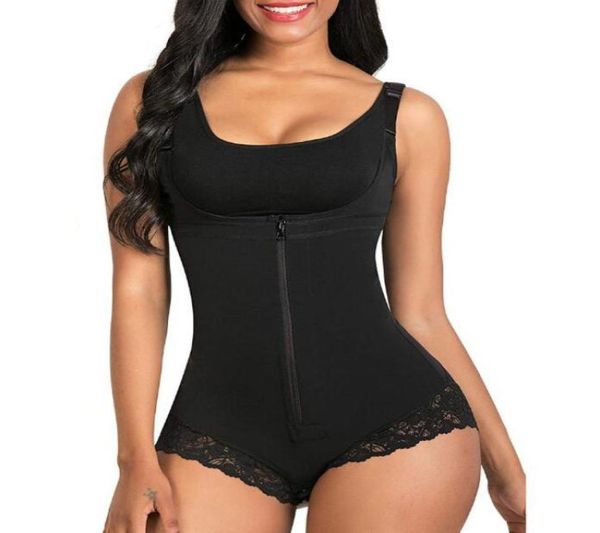 

women039s shapers corset femme minceur bodyshaper fajas colombianas garment abdomen control waist trainer open bust bodysuit6253750, Black;white