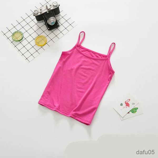 

tank 2022 summer children's clothing cartoon puppy girls tank candy colored girls vest children singlet baby vest r230817, Blue