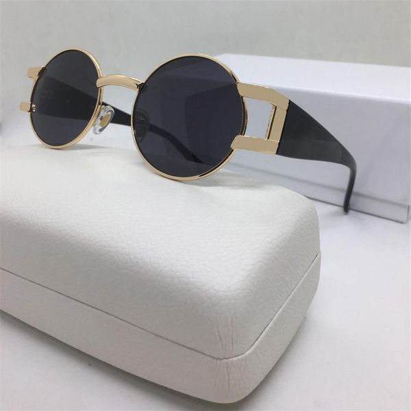 

gb1 87 black grey mens sunglasses 57 mm designer round sun glasses luxury mirror sunglass fashion brand for man woman lente2517, White;black