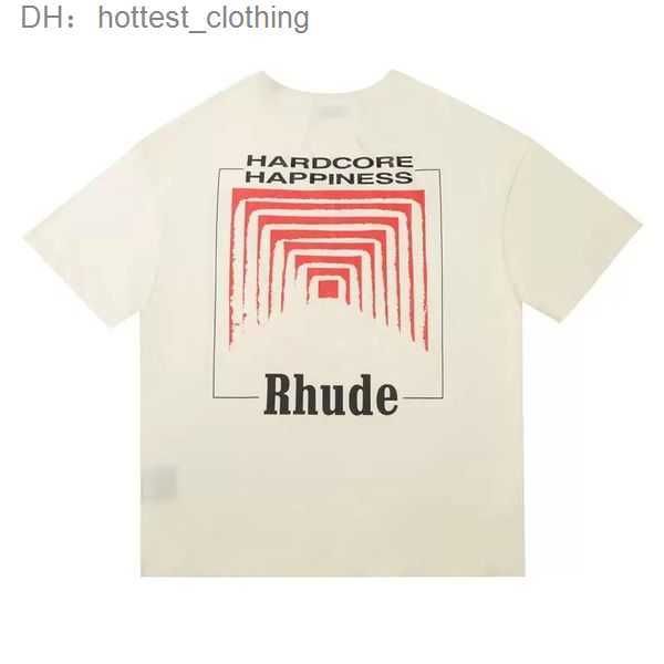 

rhude t shirt rhude mens t shirt designer for men womens fashion with letters casual summer short sleeve woman clothing 3 07lg, White;black
