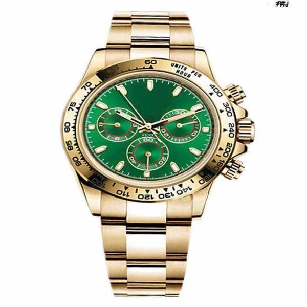 

rolaxs watch mens watches mechanical automatic master design sports style movement gold stainless steel case green di 016q frj, Slivery;golden