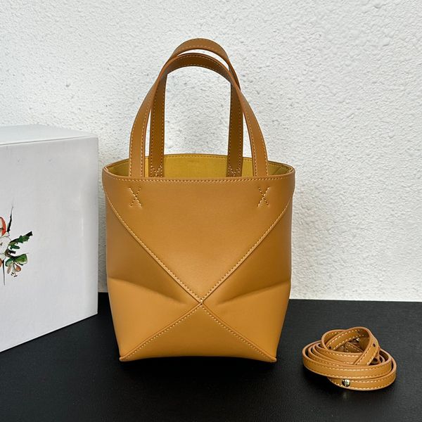 

designer bag fold tote bag womens wallet shoulder bag cowhide genuine leather crossbody bag backpack purse geometric rectangular luxurys han