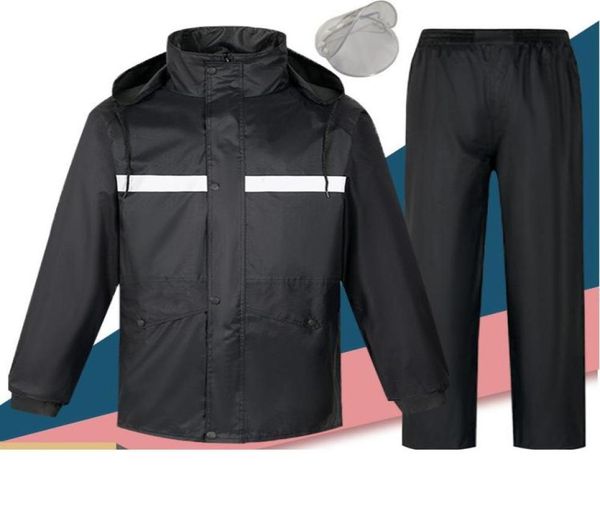 

men039s tracksuits raincoat and rain pants suit outdoor fishing clothes men39s women39s fashion reflective motorcycle rid8192489, Gray