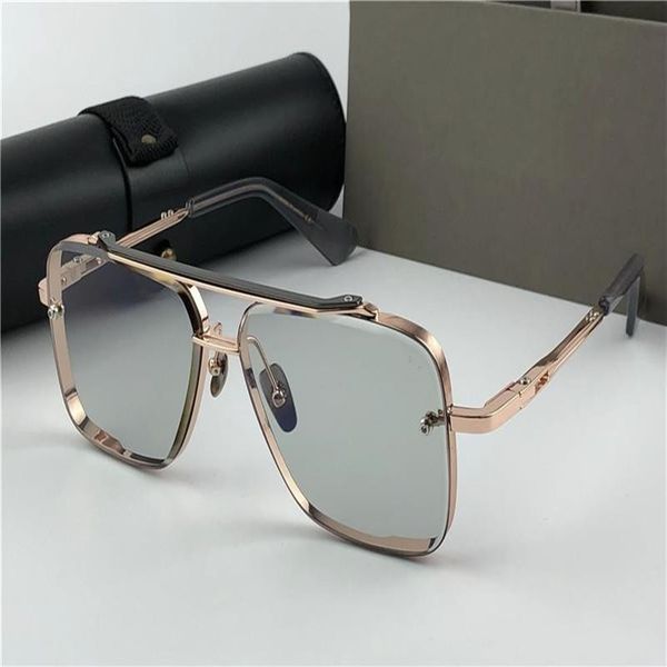 

new luxury sunglasses men design metal vintage men sunglasses fashion style square frameless uv 400 lens with case2592, White;black