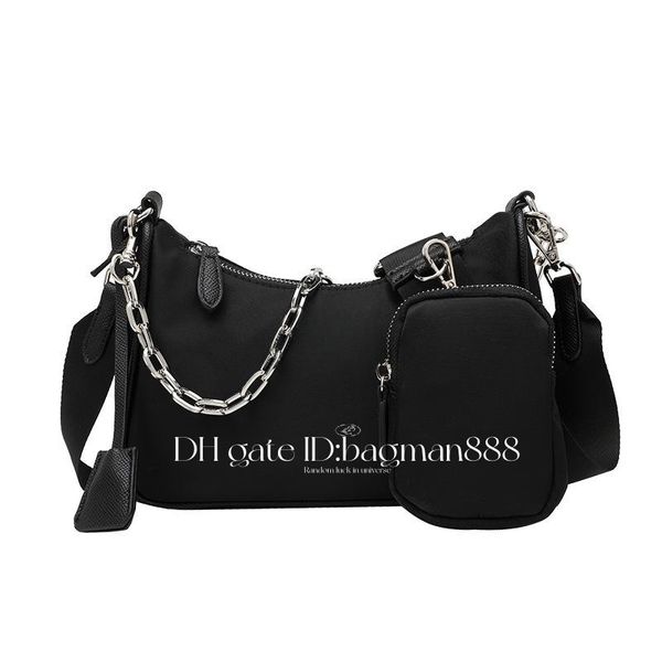

crossbody designer bag women luxurys handbag nylon bag re edition prad triangle adjustable strap canvas armpit bag coin purse hobo shoulder