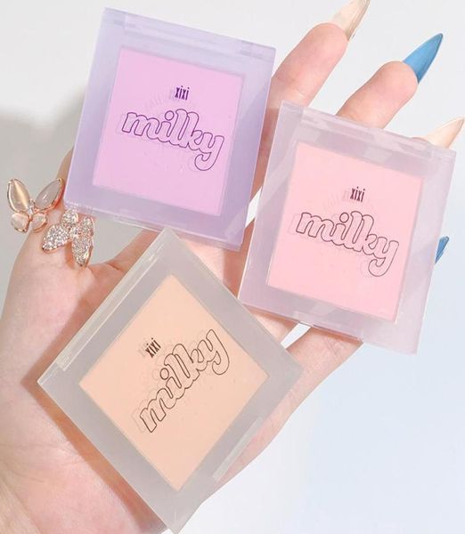 

xixi milk galaxy pink blush shimmer matte korean makeup face contour palette peach blush maquillaje coreano8250891