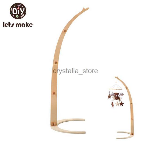 

baby floor bending bed bell bracket toy 0-12 month wooden newborn music box bed bell hanging holder bracket crib toy gift hkd230817