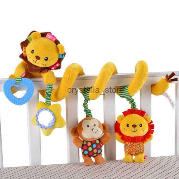 

baby toys 0-12 months crib bed bell rattles educational toy for newborns car seat hanging infant crib spiral stroller toy hkd230817