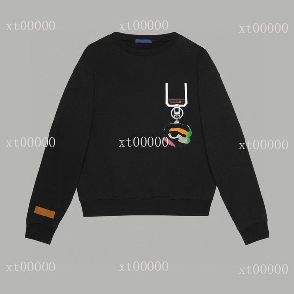 

mens designer sweaters hoodies famous hip hop men women hoodie street cotton loose fit sleeve sweatshirt womens casual round neck long sweat, Black;brown