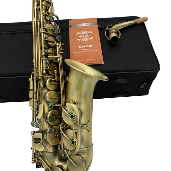 

france brand r54 model musical instrument saxophone e flat alto saxophone 54 antique copper sax alto mouthpieces