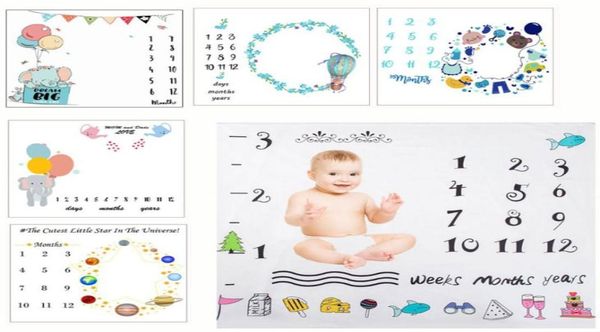 

newborn baby milestone blankets pography blanket bathing towels flower print soft blanket diy infant pography props2183488