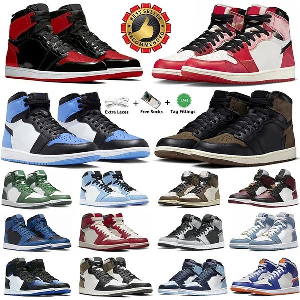 

1 1s men basketball shoes unc toe spider verse bred patent gorge lucky green university blue denim chicago dark mocha royal toe dark mocha m