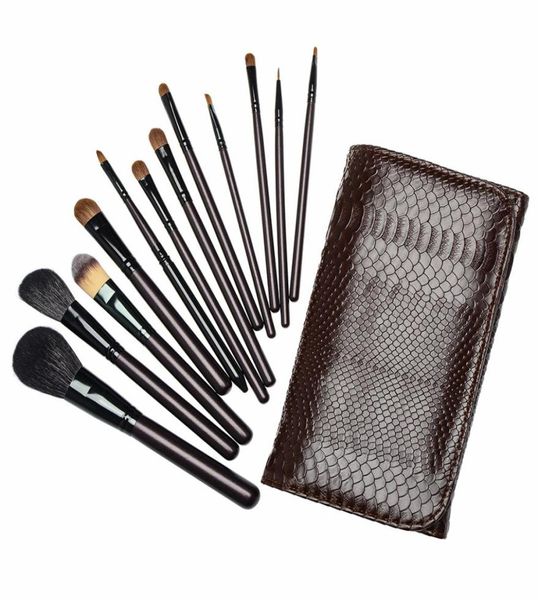 

12pcs makeup brushes set powder contour blush face kabuki brush eye make up brush goat hair cosmetic tools with a bag9636518