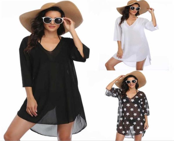 

bikiniswim wear women 2020 cover up swimsuit beach coverups seetrough beachdress for ladies plus size s2xl x07164391589, Black;gray
