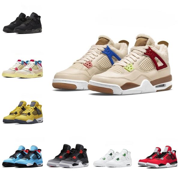 

jumpman 4 4s designer mens women basketball shoes retro midnight navy military black cat cement sail white oreo violet ore bred university y