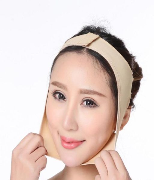 

v shaper facial slimming bandage relaxation lift up belt shape lift reduce double chin face mask thinning band women portable845027108195